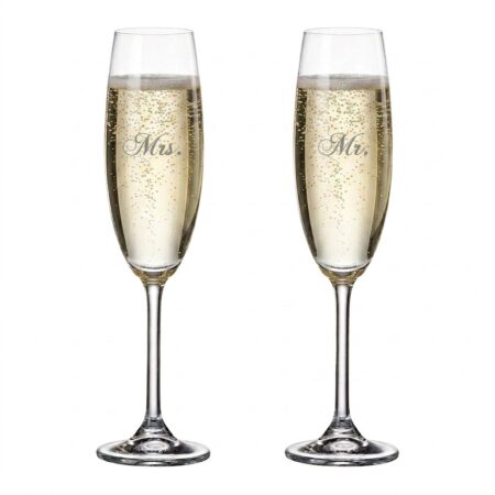 Cuisivin Mr. & Mrs. Champagne Flute Set - 2 Pack