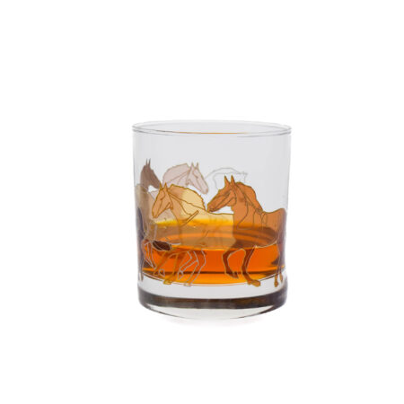 Stallions Line Art Rock Glass 10.25oz / 290ml - 6pk