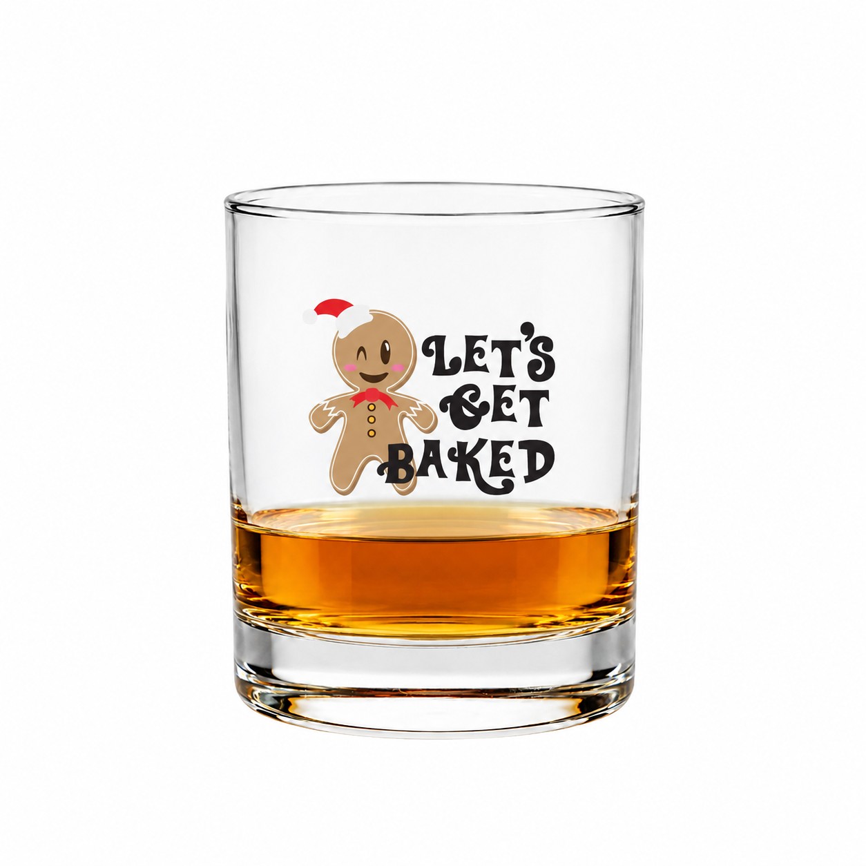 8821LGB _Filled_ Baked Rock Glass