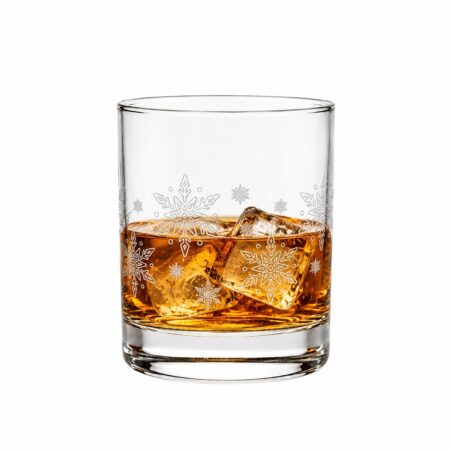 Snow Flake Rock Glass 10.25oz / 290ml - 6pk